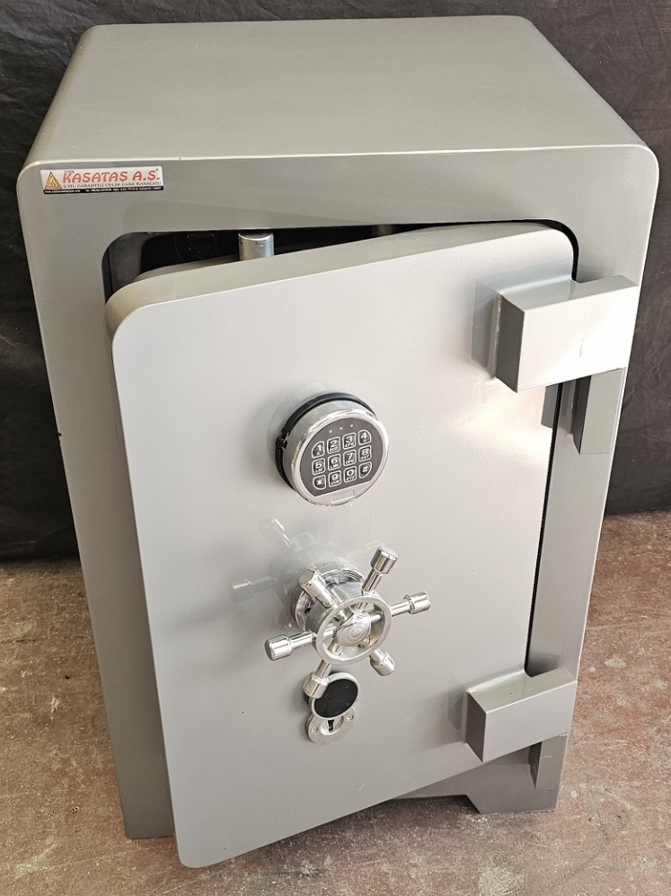 "          007HARUNELİPS7CM EV VE OFİS TİPİ YÜKSEK GÜVENLİKLİ ELİPS 7 CM TAM ZIRHLI PARMAK İZLİ ELEKTRONİK ŞİFRELİ VE ANAHTARLI ÇELİK PARA KASASI 80*55*55CM 400KĞ ( 2399€ )+KDV