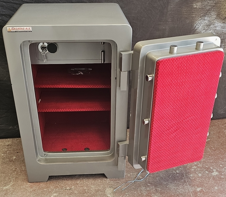 "          007HARUNELİPS7CM EV VE OFİS TİPİ YÜKSEK GÜVENLİKLİ ELİPS 7 CM TAM ZIRHLI PARMAK İZLİ ELEKTRONİK ŞİFRELİ VE ANAHTARLI ÇELİK PARA KASASI 80*55*55CM 400KĞ ( 2399€ )+KDV