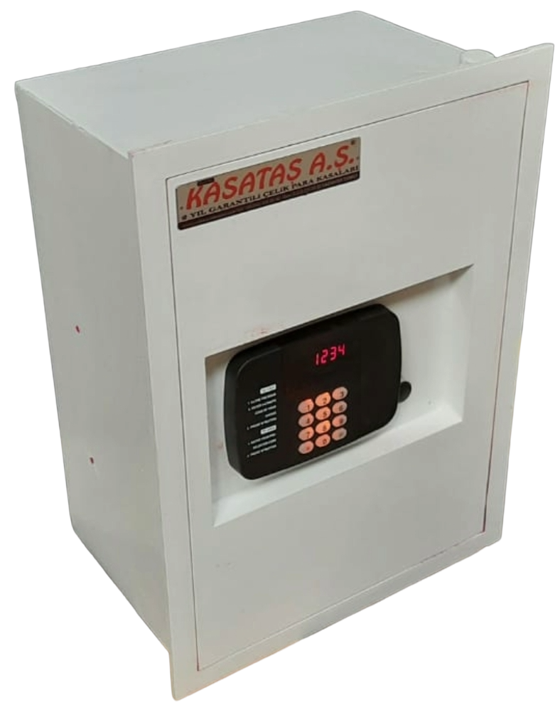 MAKFANS ELEKTRONİK ŞİFRELİ ACİL AÇMA ANAHTARLI DUVAR KASASI 46*39*20CM 20KĞ ( 499€ )+KDV ADRESE TESLİM