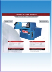 GAZ BETON KESME MAKİNASI  2 HP MOT.TRF.600*3*30 TESTERELİ YTONG KESME ( 3111€ )+KDV ADRESE TESLİM