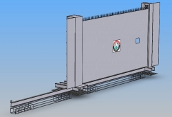 . BÜYÜKELÇİLİK VEYA KONSOLOSLUK İÇİN BR7 KURŞUN GEÇİRMEZ BALİSTİK KORUMALI KAYAR SÜRGÜLÜ KAPI h450*400*25cm ( 19999€ )+KDV