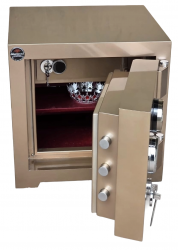 "           002UZMAN 7CM DOLGULU EV VE OFİSTİPİ YÜKSEK GÜVENLİKLİ HERKÜL CAM KİLİTLEMELİ TANK ZIRHLI ELİPS DOLGULU ÇELİK PARA KASASI 55*55*55CM 300KĞ ( 1100€ )+KDV